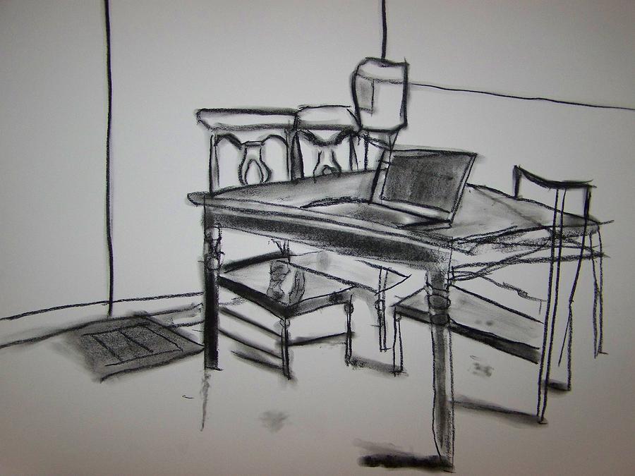 900x675 Dinner Table Drawing By Jimmy Guan