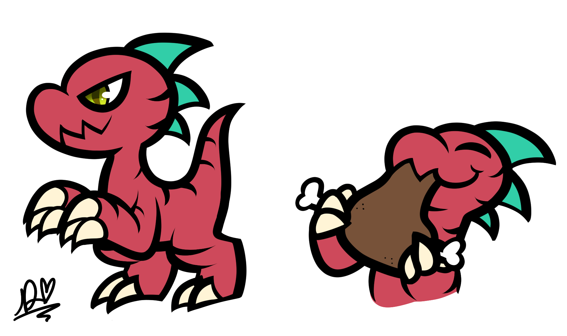 1909x1132 Dino Drawings Weasyl