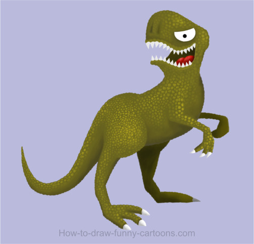 502x482 Dinosaur Drawing (Cartoon Painting)