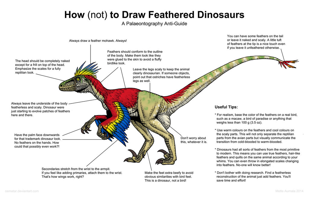 1024x655 How (Not) To Draw Feathered Dinosaurs By Osmatar