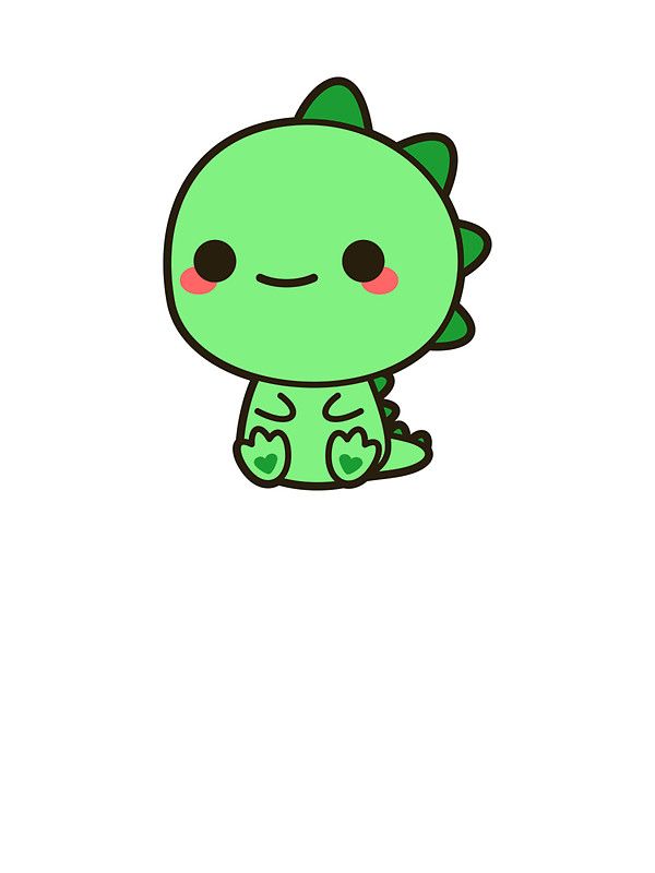 600x800 Kawaii Dinosaur' Sticker By Peppermintpopuk Kawaii, Drawings