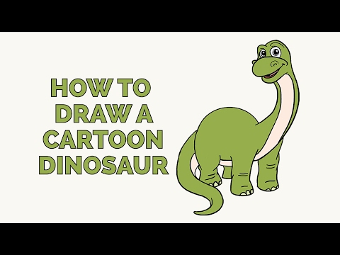 480x360 How To Draw A Cartoon Dinosaur Easy Step By Step Drawing Guides
