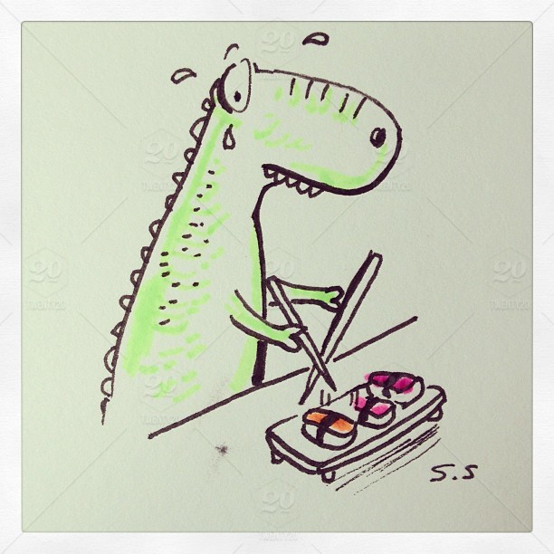 612x612 T Rex Can'T Eat Sushi Stock Photo Ig 453072923869981553 2156929