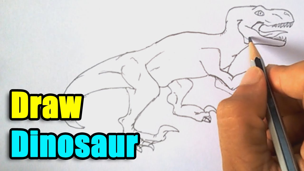 1280x720 How To Draw A Dinosaur