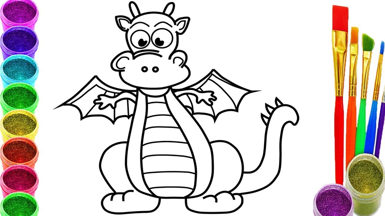 1280x720 How To Draw Dinosaurs Rainbow Coloring Pages For Children