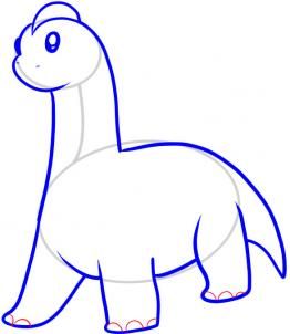 262x302 How To Draw A Dinosaur For Kids Step 6 Kids Activities