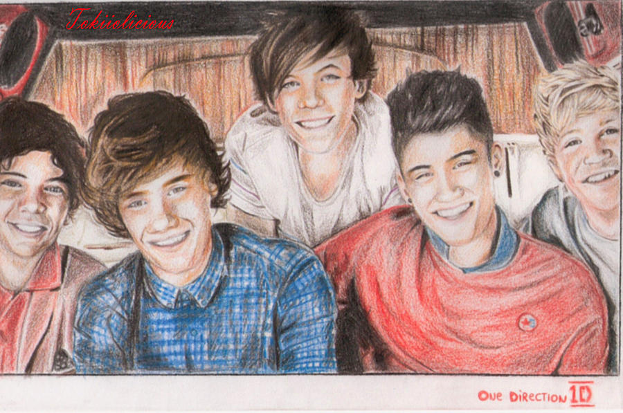 900x597 One Direction Drawing By Tokiiolicious