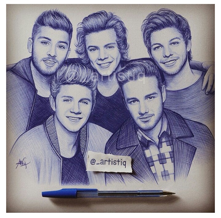 720x710 One Direction Drawing Austin Mahone one