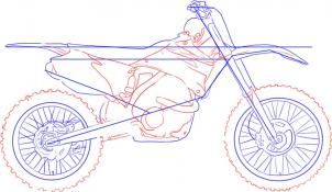 302x175 How To Draw A Dirt Bike Step 3 Wood Burning Dirt
