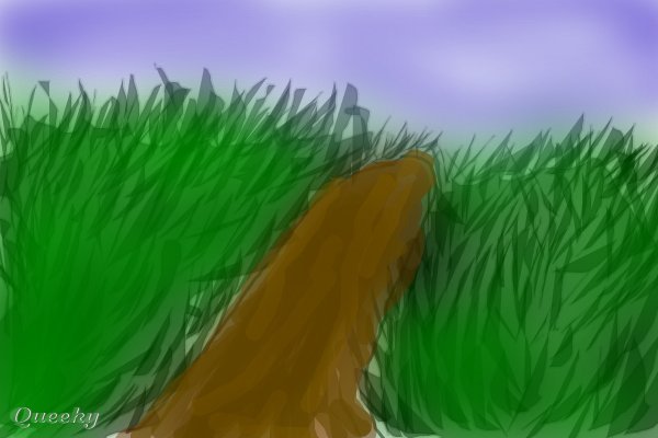 600x400 Dirt Road A Landscape Speedpaint Drawing By Kay14