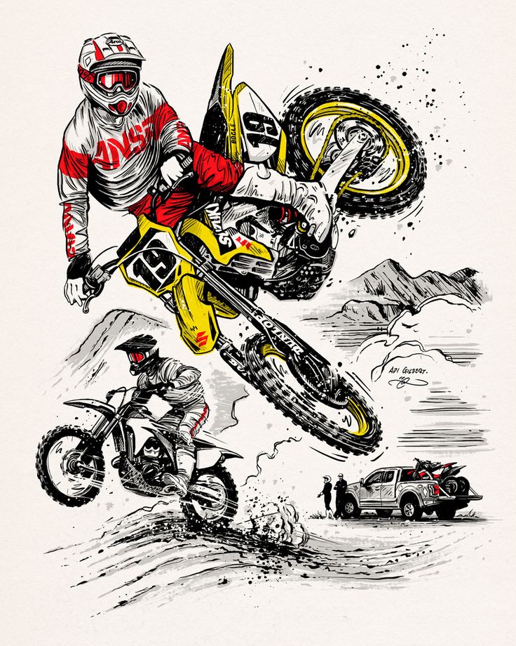 736x920 Offroad Mx Catalog Cover Illustration By Adi Gilbert 99seconds