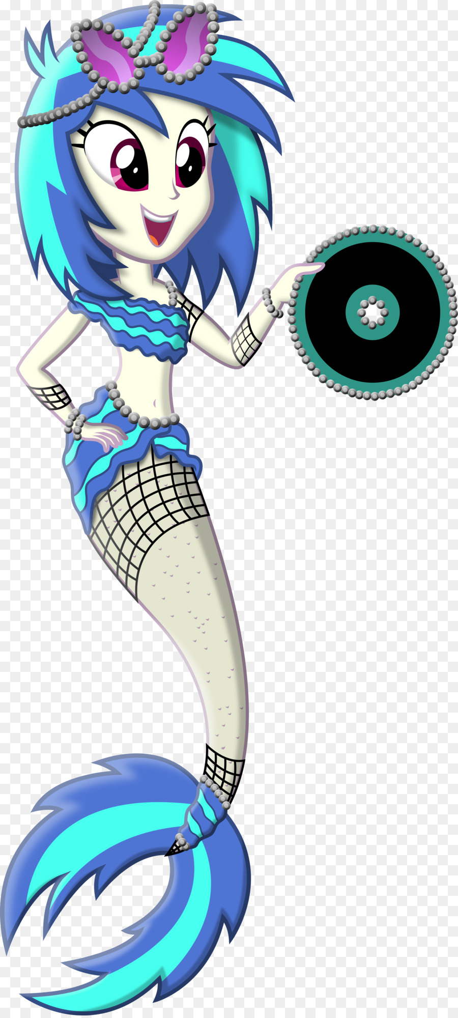 900x2000 Mermaid Pony Art Drawing Disc Jockey