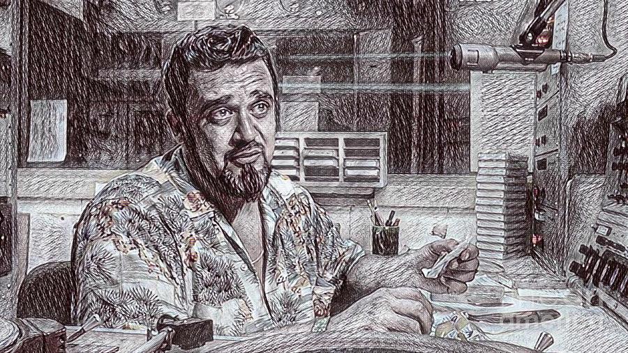 900x507 Wolfman Jack Famous Disc Jockey Drawing Drawing By Pd