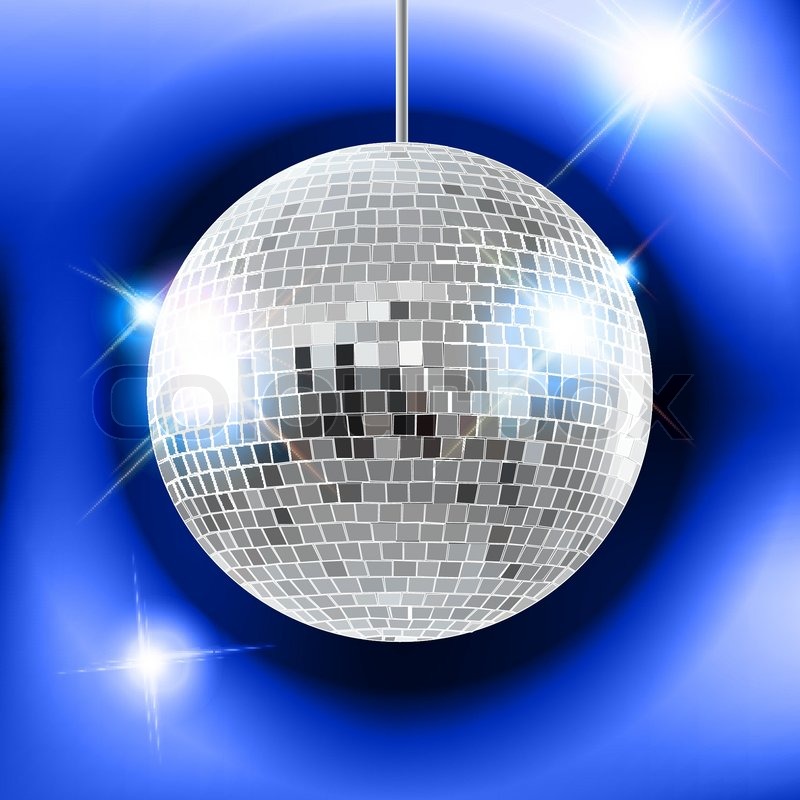 800x800 Mirror Disco Ball Vector Illustration Eps10. Transparent Objects
