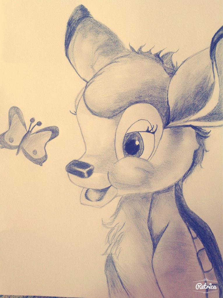 Disney Bambi Drawing at GetDrawings | Free download