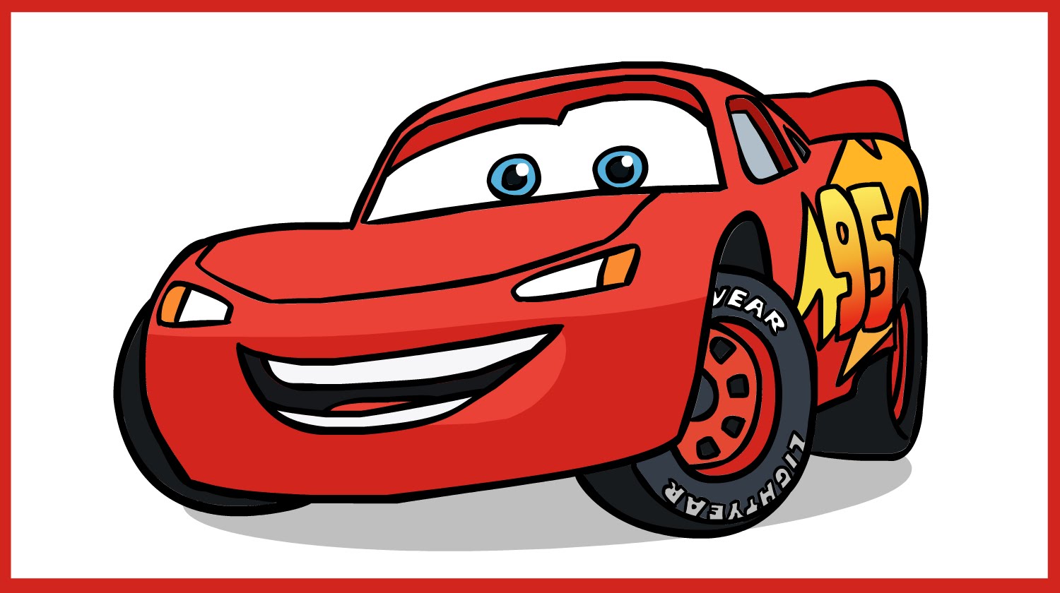 1500x840 How To Draw Lightning Mcqueen. Cars Disney Pixar.