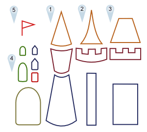 300x270 Fantasy Cartoon Castle Drawing