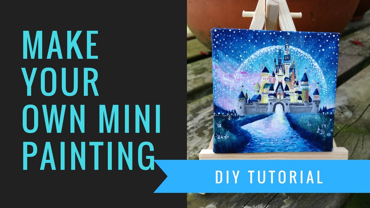 1280x720 Diy Miniature Painting Disney Castle Tutorial Mini Painting