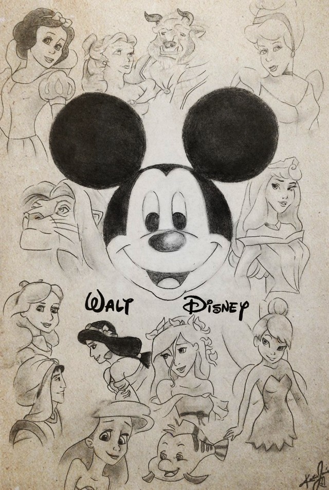 640x954 Disney Collage By Klutzykt