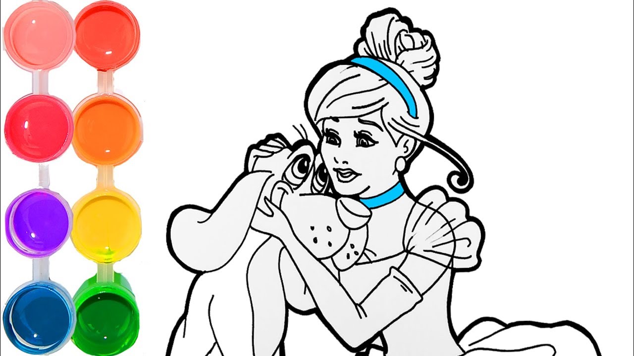 1280x720 How To Draw Amp Color Cinderella Disney Princess Speed Drawing