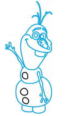 215x382 How To Draw Olaf, Frozen, Disney, Easy Step By Step Drawing Tutorial