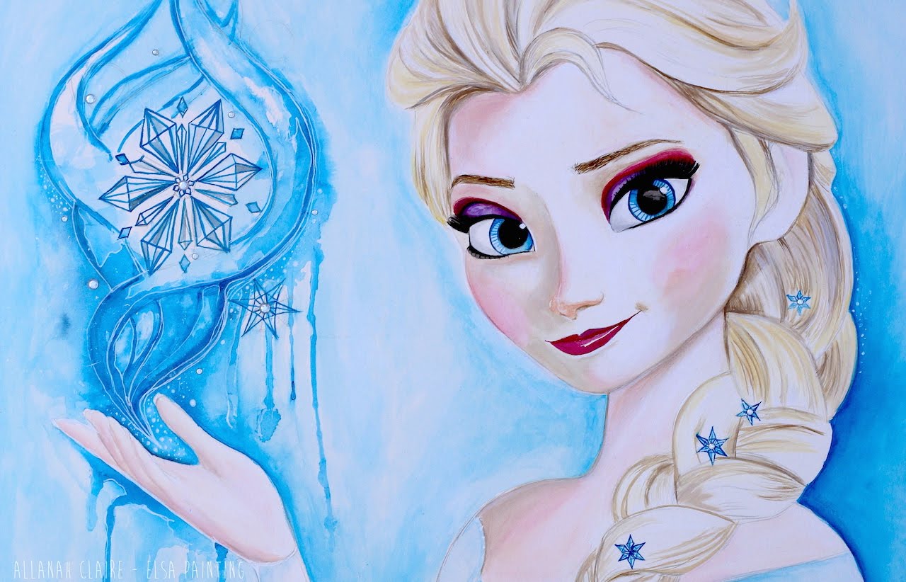 1280x822 Frozen Painting Elsa