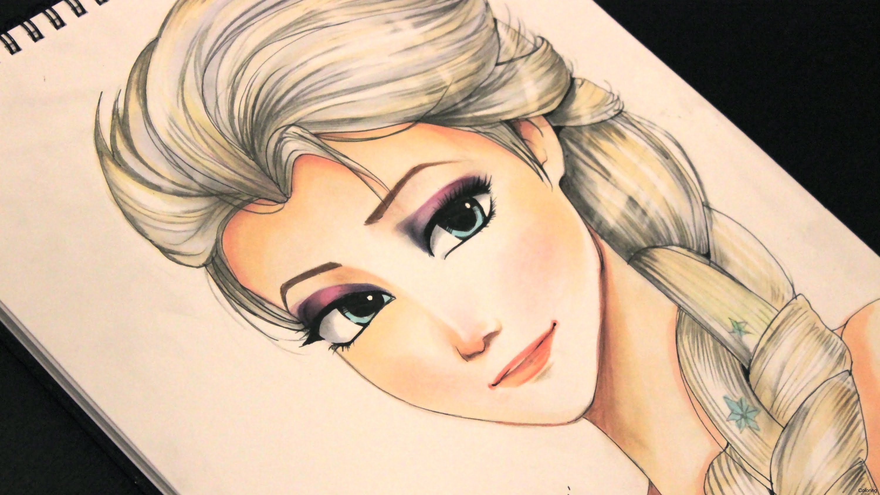 3000x1688 Maxresdefault Elsa Frozen Drawing Coloring 24f Images Face Cartoon