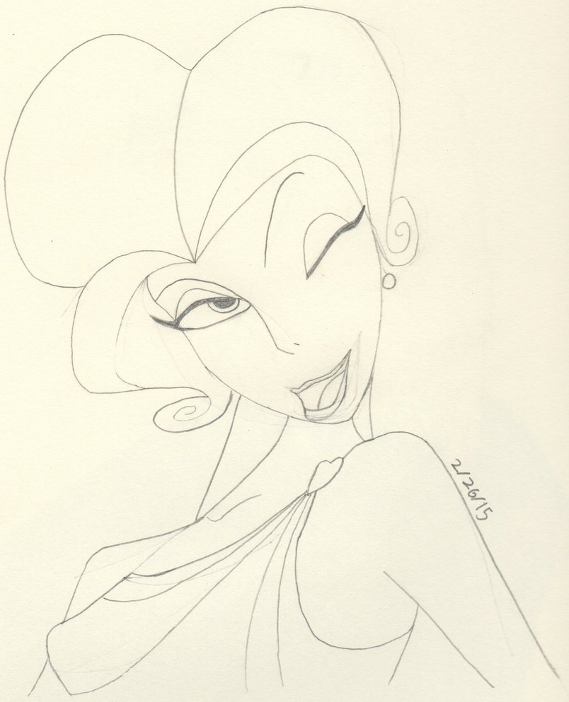 804x993 Disney's Hercules Aphrodite (Outline) 2 By Hornetzilla78