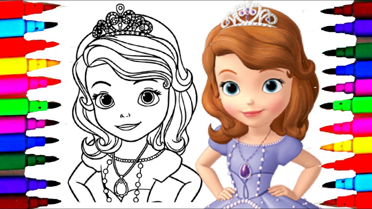 1280x720 How To Draw Sofia The First Coloring Pages L Disney Junior Drawing
