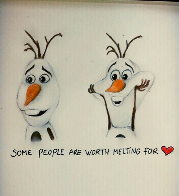 610x669 Cute, Disney, Draw, Drawing, Frozen, Love, Summer, Disney