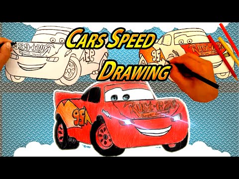 480x360 Disney Pixar Cars Lighting Mcqueen Speed Drawing How To Draw
