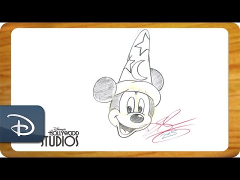 480x360 How To Draw Sorcerer Mickey
