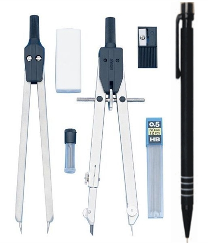 429x500 Drafting Compass Amp Divider Set