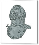 163x186 Old School Diving Helmet Drawing Digital Art By Aloysius Patrimonio