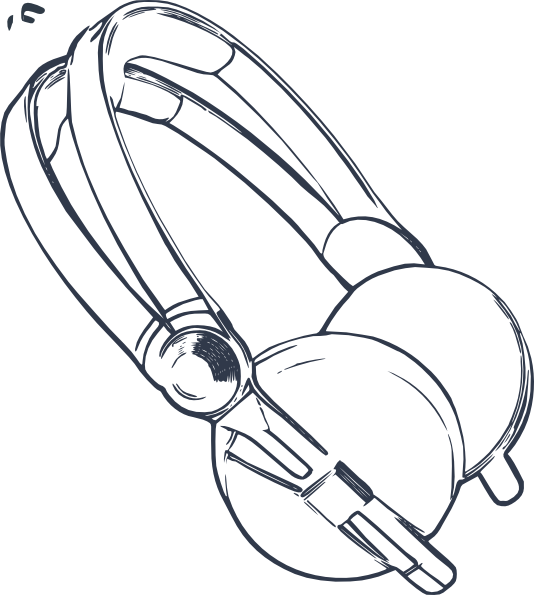 534x595 Headphones Clip Art