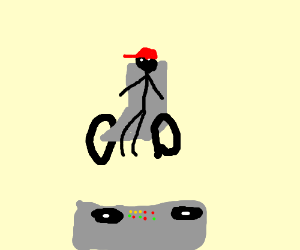 300x250 Paralised Dj, Djing On A Dj Table (Drawing By Pthooie)