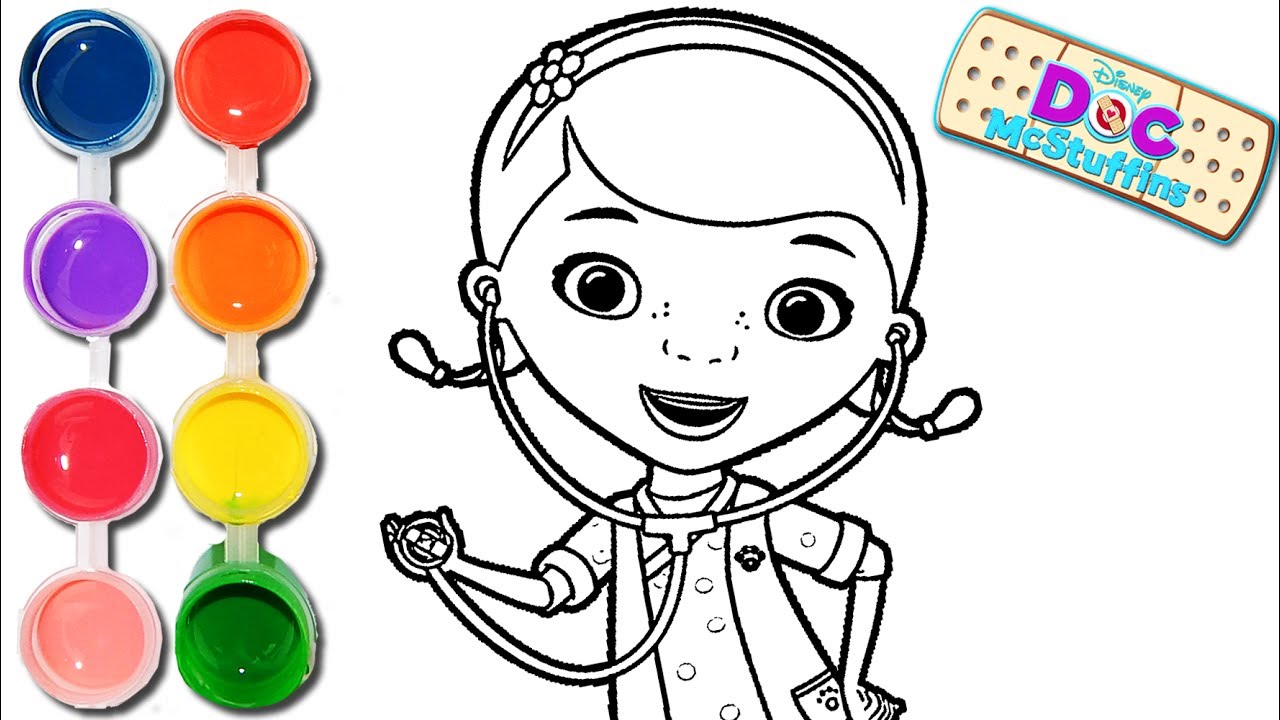 1280x720 How To Draw Amp Color A Doc Mcstuffins Drawing On Amp New Learning 4