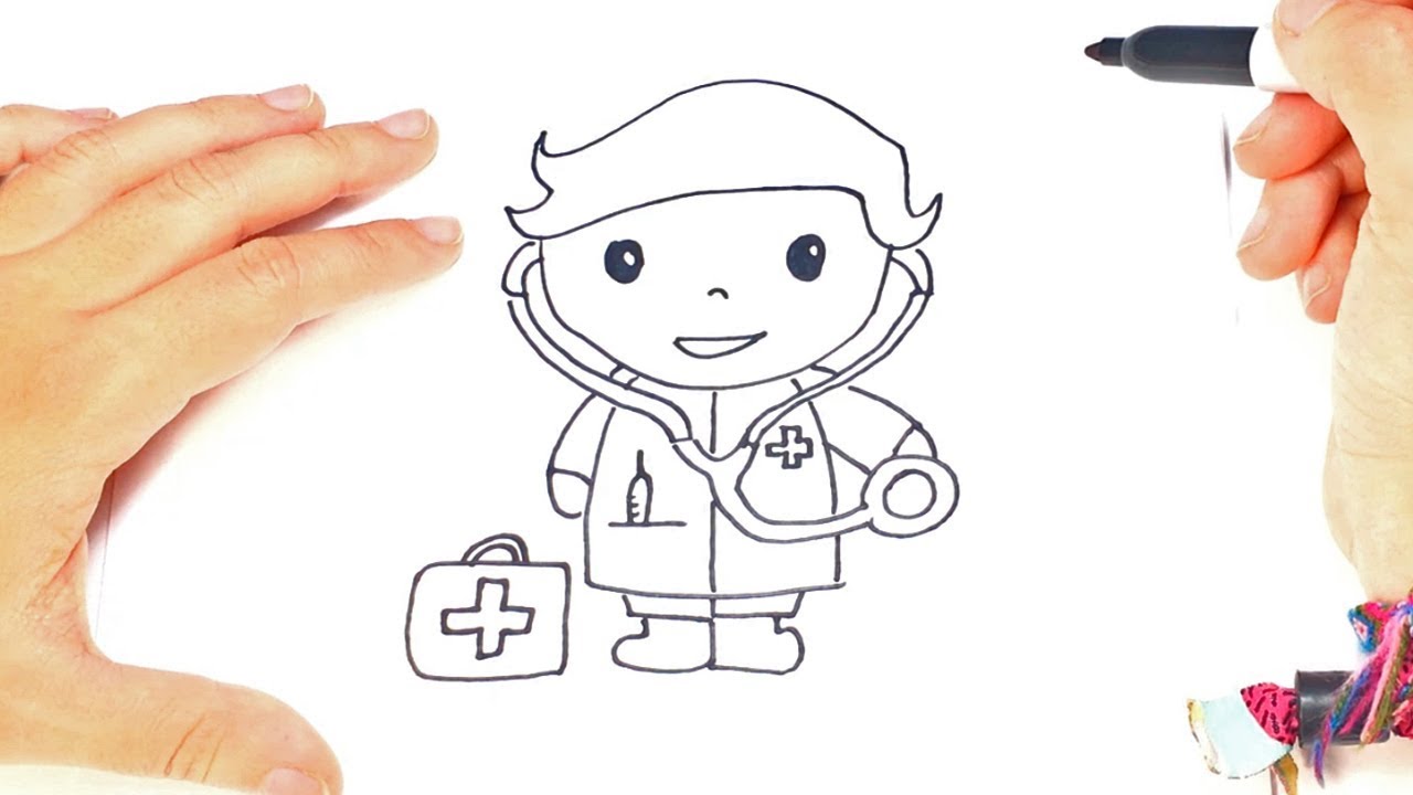 1280x720 How To Draw A Doctor Step By Step Doctor Drawing Lesson