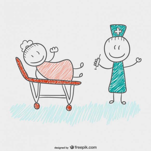 626x626 Children Drawing Doctor Vector Free Download