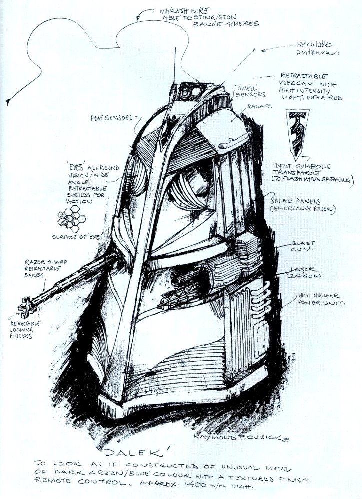 724x998 Back In 1989, Doctor Who Magazine Asked Dalek Designer Ray Cusick