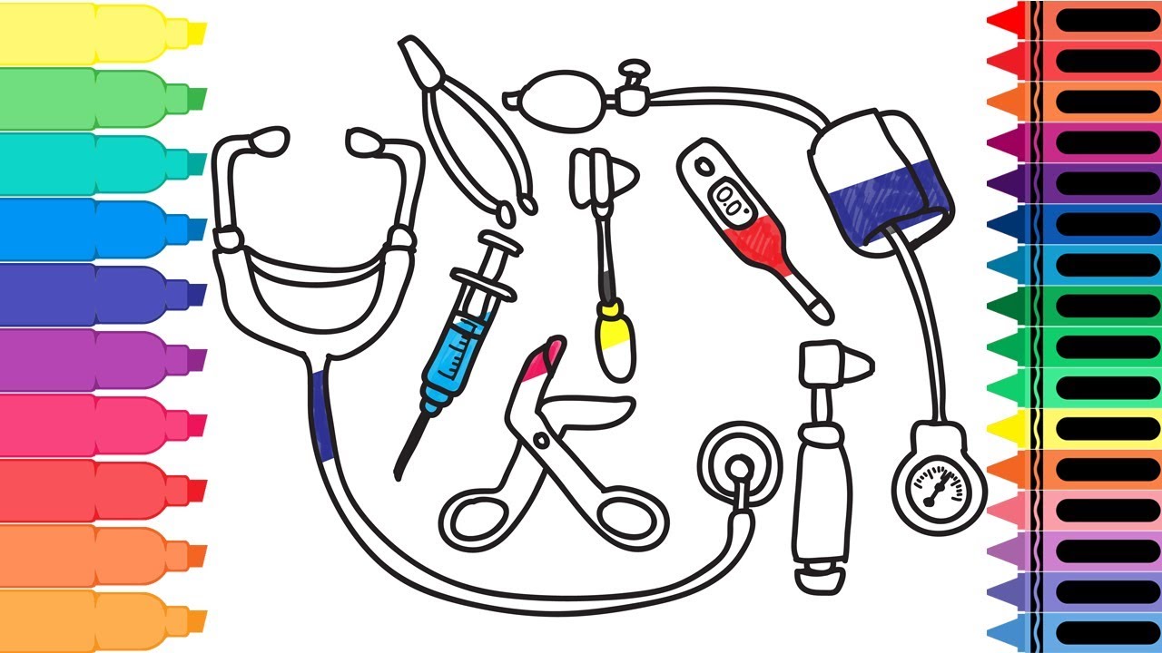 Какие предметы медицины. Инструменты доктора. Медицинские инструменты раскрасить. Раскраска медицинские инструменты. Шаблоны медицинских инструментов для детей.