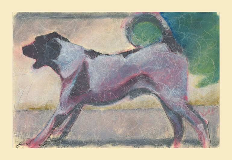 770x533 Saatchi Art Dog Barking Drawing By Juan Lopez Bonilla