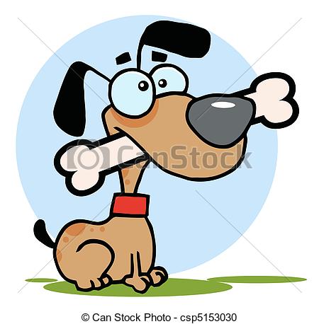 450x458 Dog With Big Bone In Mouth Brown Dog Sitting With A Bone