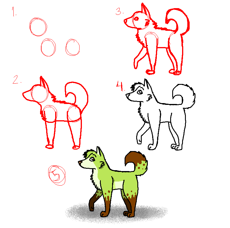 792x785 How To Draw An Easy Dog By Wildixhp