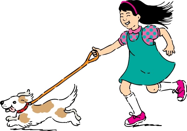600x421 Walking Dog Clip Art Free Vector In Open Office Drawing Svg ( Svg