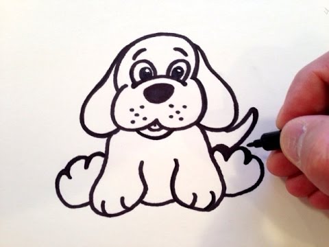 480x360 How To Draw A Cute Puppy Dog