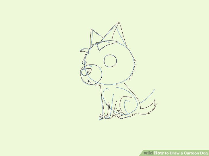 728x546 6 Easy Ways To Draw A Cartoon Dog (With Pictures)