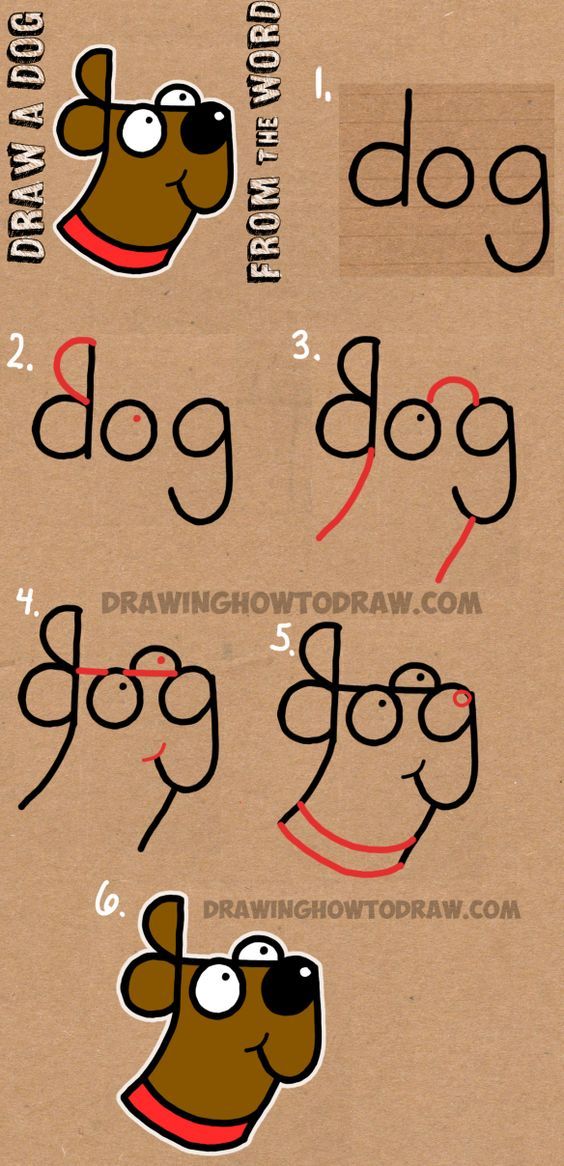 564x1166 How To Draw A Dog From The Word Dog
