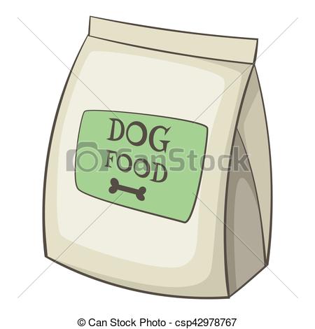 450x470 Dog Food Bag Icon, Cartoon Style. Dog Food Bag Icon. Cartoon