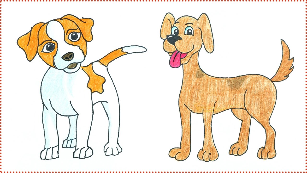 1280x720 Easy Dog Drawing